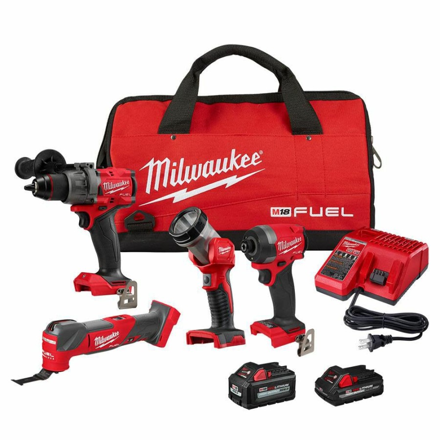 Cordless * | Milwaukee 3698-24Mt Fuel 4-Tool Combo Kit