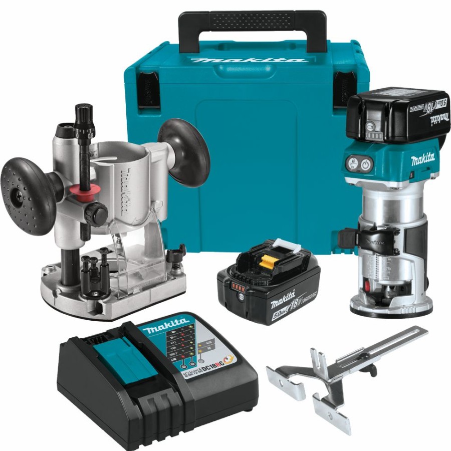 Cordless * | Makita Xtr01T7 18V Lxt Compact Cordless Router Kit