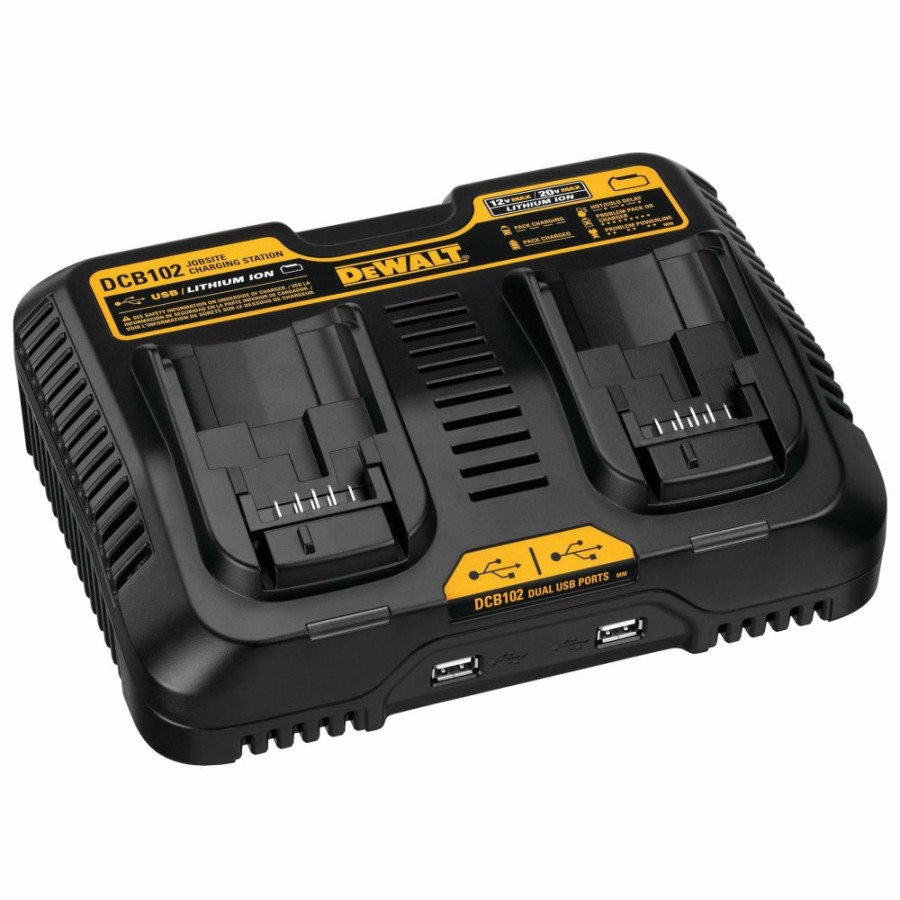 Cordless * | Dewalt Dcb102 12V 20V Max Jobsite Charging Station