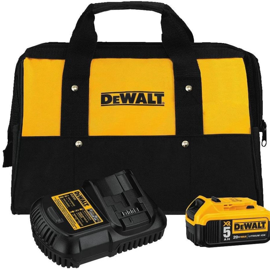 Cordless * | Dewalt Dcb205Ck 20V Max Battery/Charger Kit With Bag