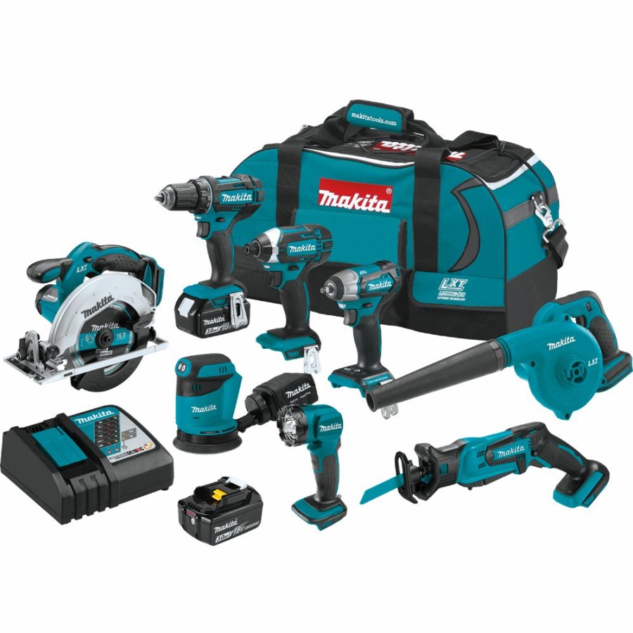 Cordless * | Makita Xt801X1 18V Lxt Lithium-Ion Cordless 8_Pc Combo Kit