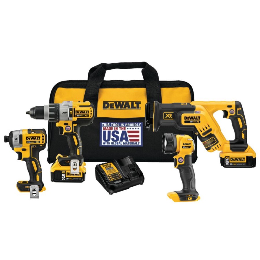 Cordless * | Dewalt Dck494P2 4-Tool Cordless Combo Kit