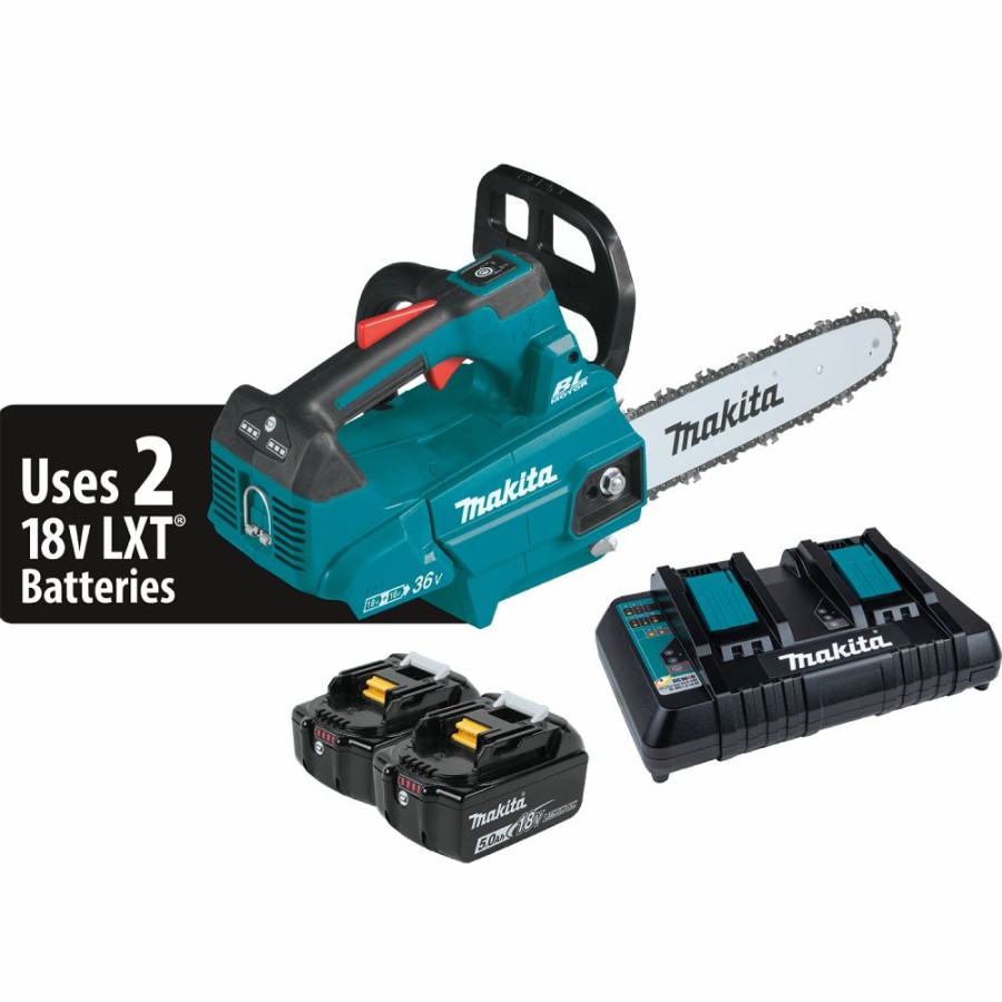 Cordless * | Makita Xcu08Pt 36V (18V X2) Lxt Brushless 14 Top Handle Chain Saw Kit