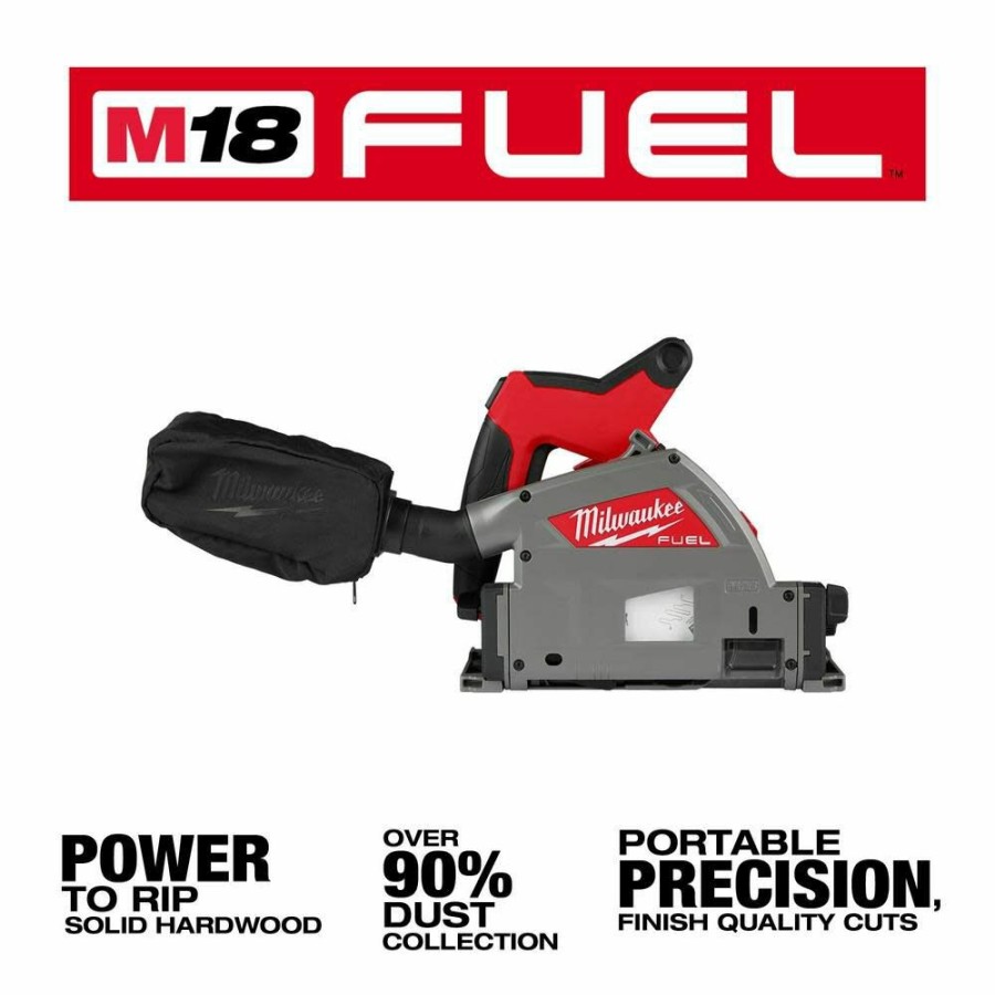 Cordless * | Milwaukee 2831-20 M18 Fuel 6-1/2 Plunge Track Saw (Tool Only)