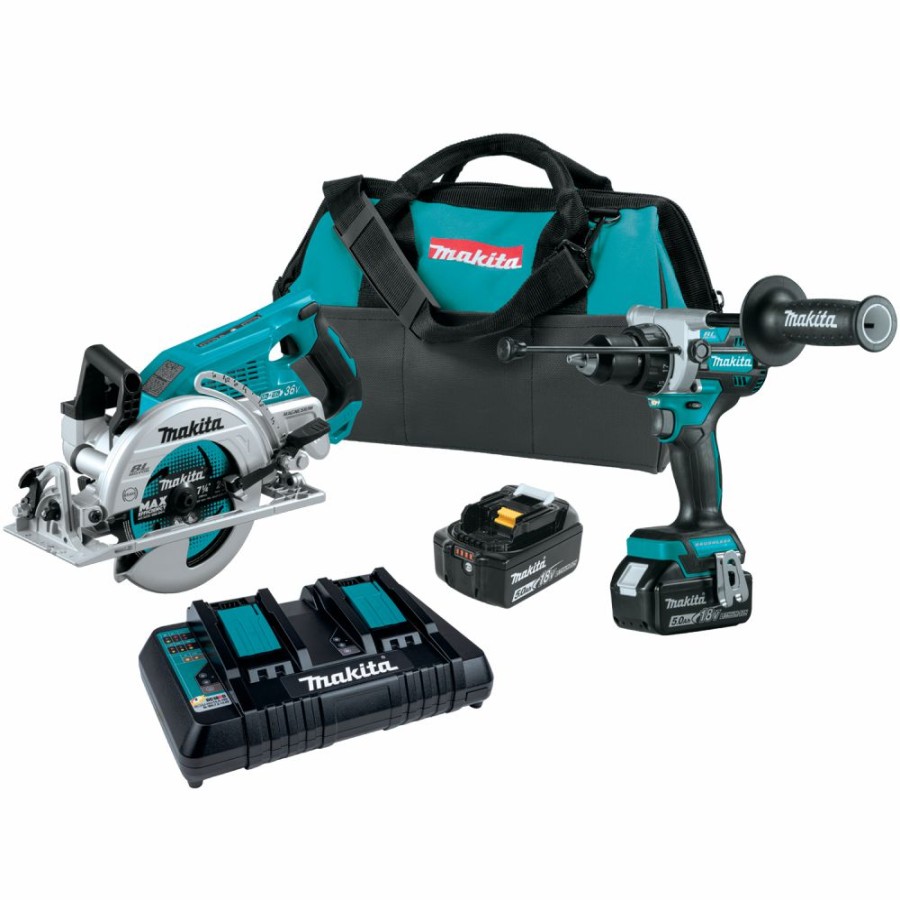 Cordless * | Makita Xt289Pt 18V Lxt Lithium-Ion Brushless Cordless 2-Tool Combo Kit