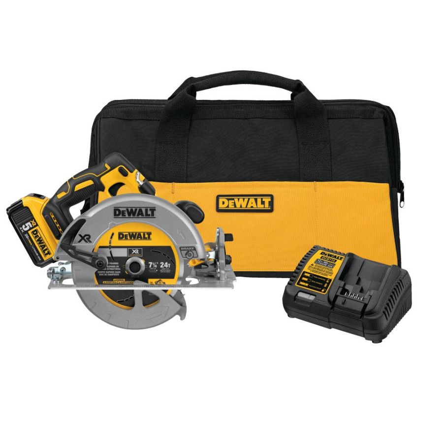 Cordless * | Dewalt Dcs570P1 20V Max 7-1/4 Brushless Xr Circular Saw Kit