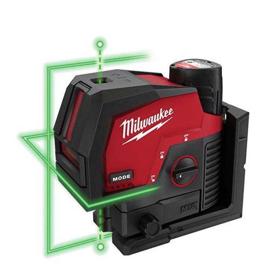 Cordless * | Milwaukee 3622-21 M12 Green Cross Line & Plumb Points Laser Kit