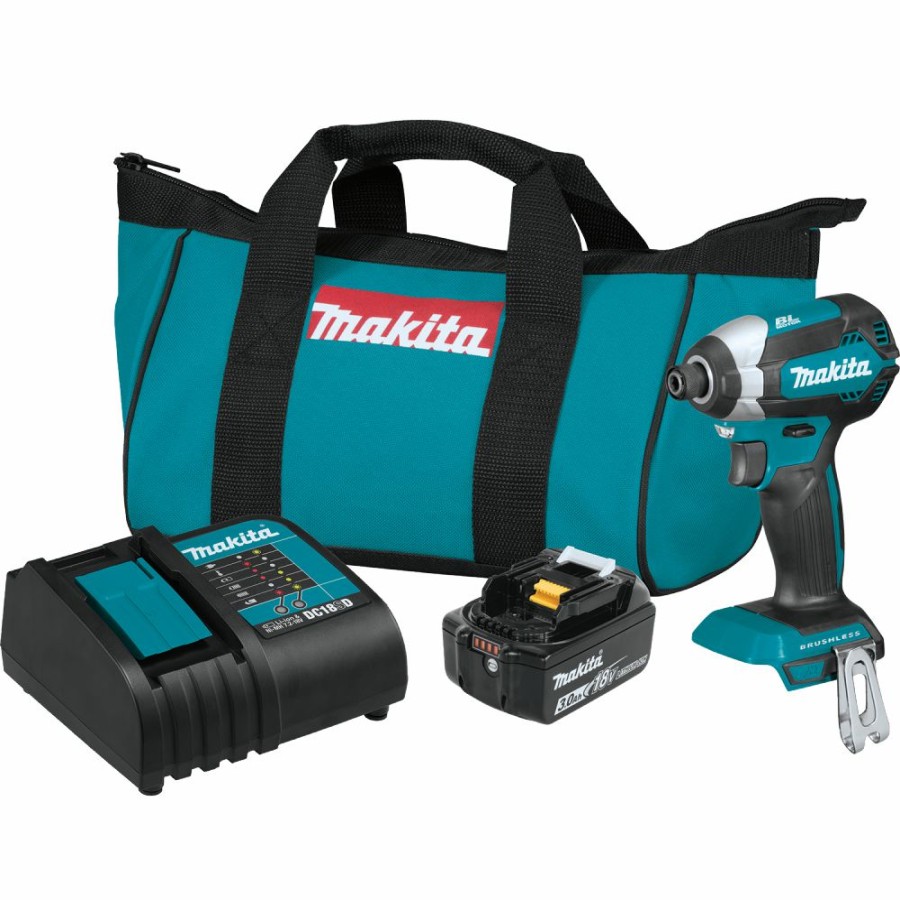 Cordless * | Makita Xdt131 18V Lxt Lithium-Ion Brushless Cordless Impact Driver Kit