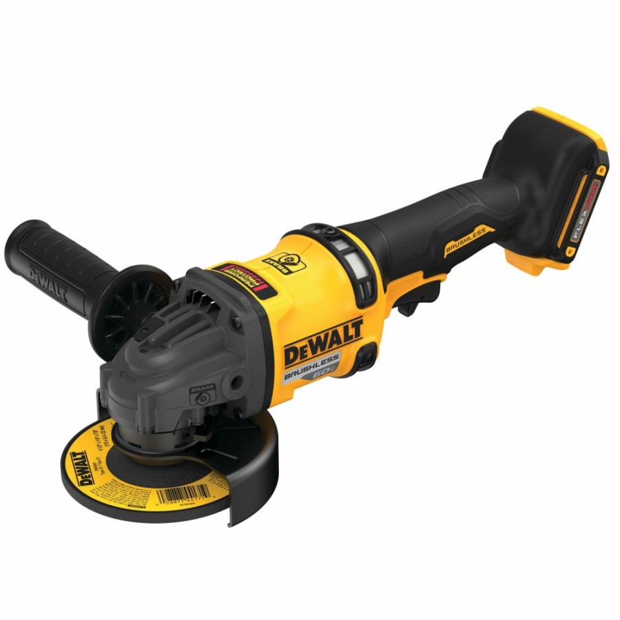 Cordless * | Dewalt Dcg418B Flexvolt 60V Max Brushless 4-1/2 6 Cordless Grinder With Kickback Brake (Tool Only)