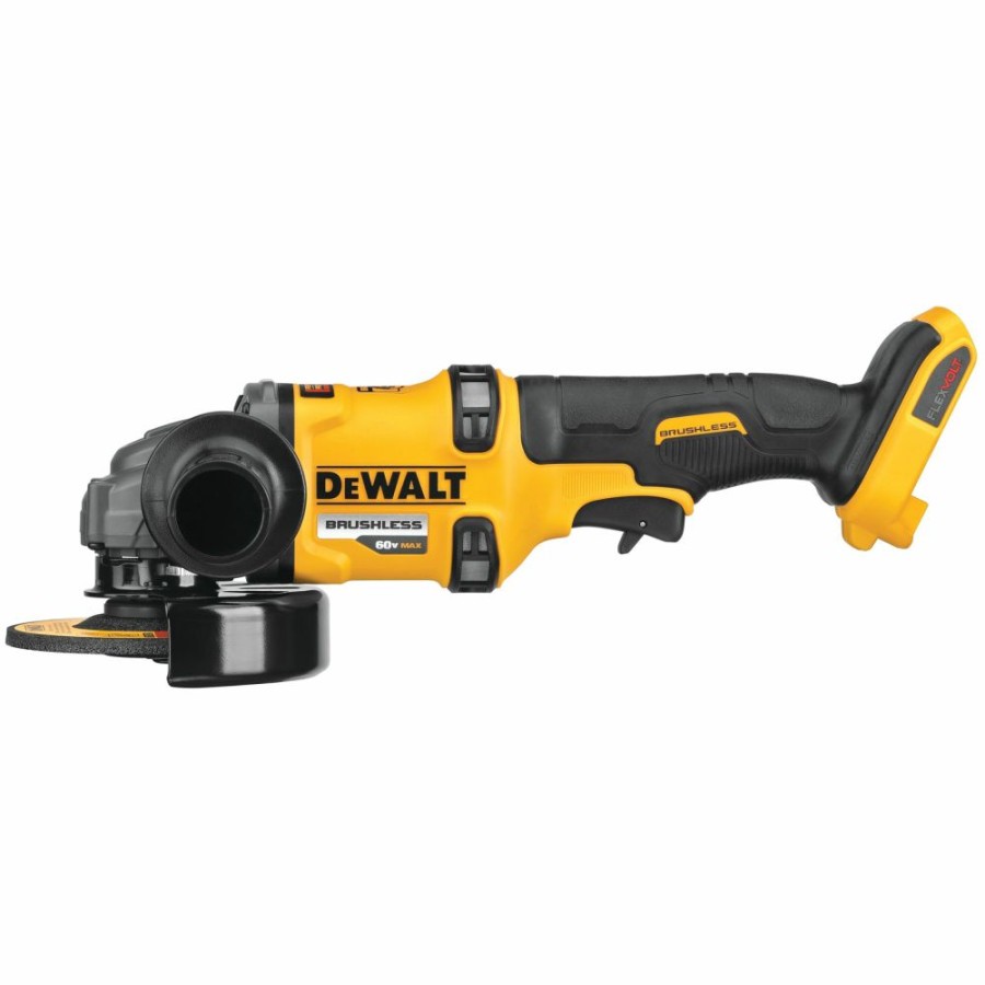 Cordless * | Dewalt Dcg418B Flexvolt 60V Max Brushless 4-1/2 6 Cordless Grinder With Kickback Brake (Tool Only)