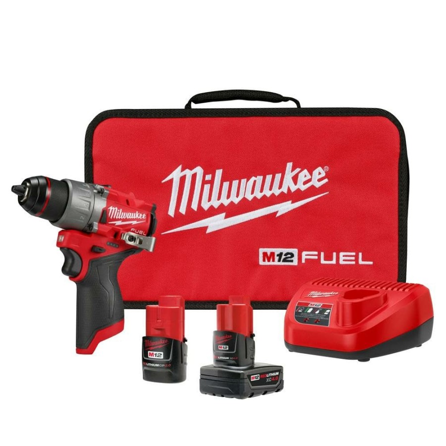 Cordless * | Milwaukee 3403-22 M12 Fuel 1/2 Drill-Driver Kit