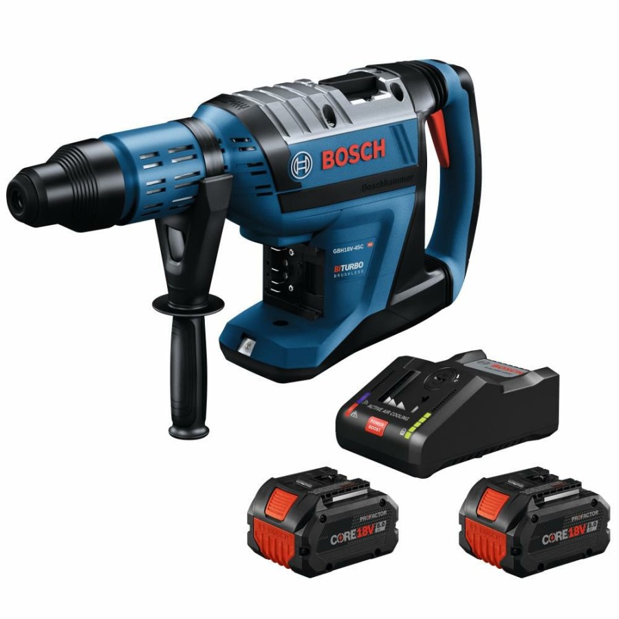 Cordless * | Bosch Gbh18V-45Ck24 Profactor 18V Hitman Connected-Ready Sds-Max 1-7/8 Rotary Hammer Kit