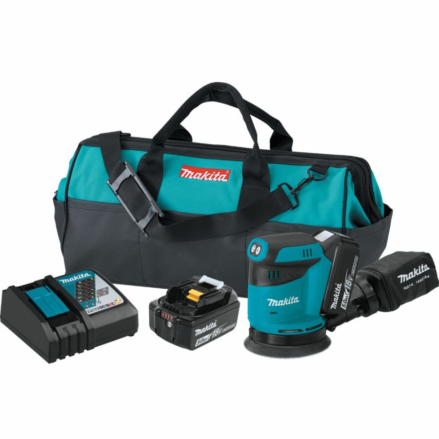 Cordless * | Makita Xob01T 18V Lxt Cordless 5 Random Orbit Sander Kit