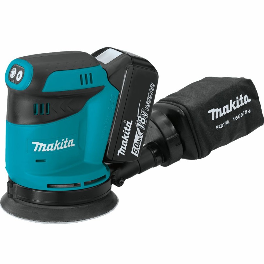 Cordless * | Makita Xob01T 18V Lxt Cordless 5 Random Orbit Sander Kit