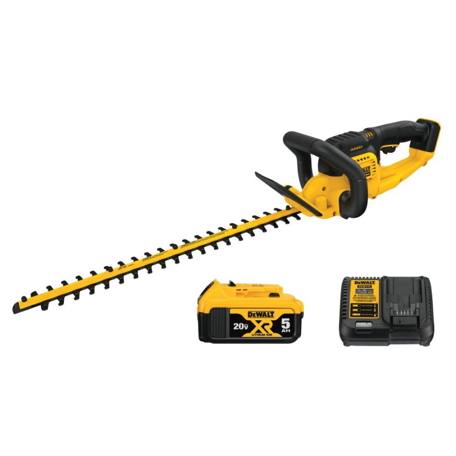 Cordless * | Dewalt Dcht820P1 Cordless Hedge Trimmer Kit