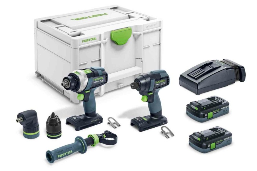 Drilling * | Festool 576996 Tid 18 Hpc I-Set Tpc 18/4 2-Tool Combo Kit