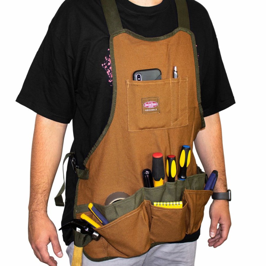 Work Gear * | Bucket Boss 80200 Canvas Superbib Apron