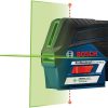 Cordless * | Bosch Gcl100-80Cg 12V Max Connected Green-Beam Cross-Line Laser With Plumb Points