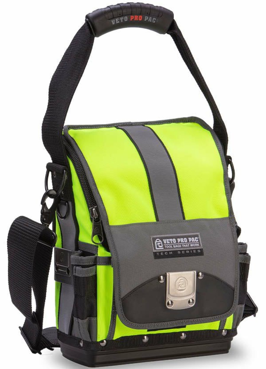 Work Gear * | Veto Pro Pac Tp-Xl Hi-Viz Yellow Mid-Sized Tool Pouch