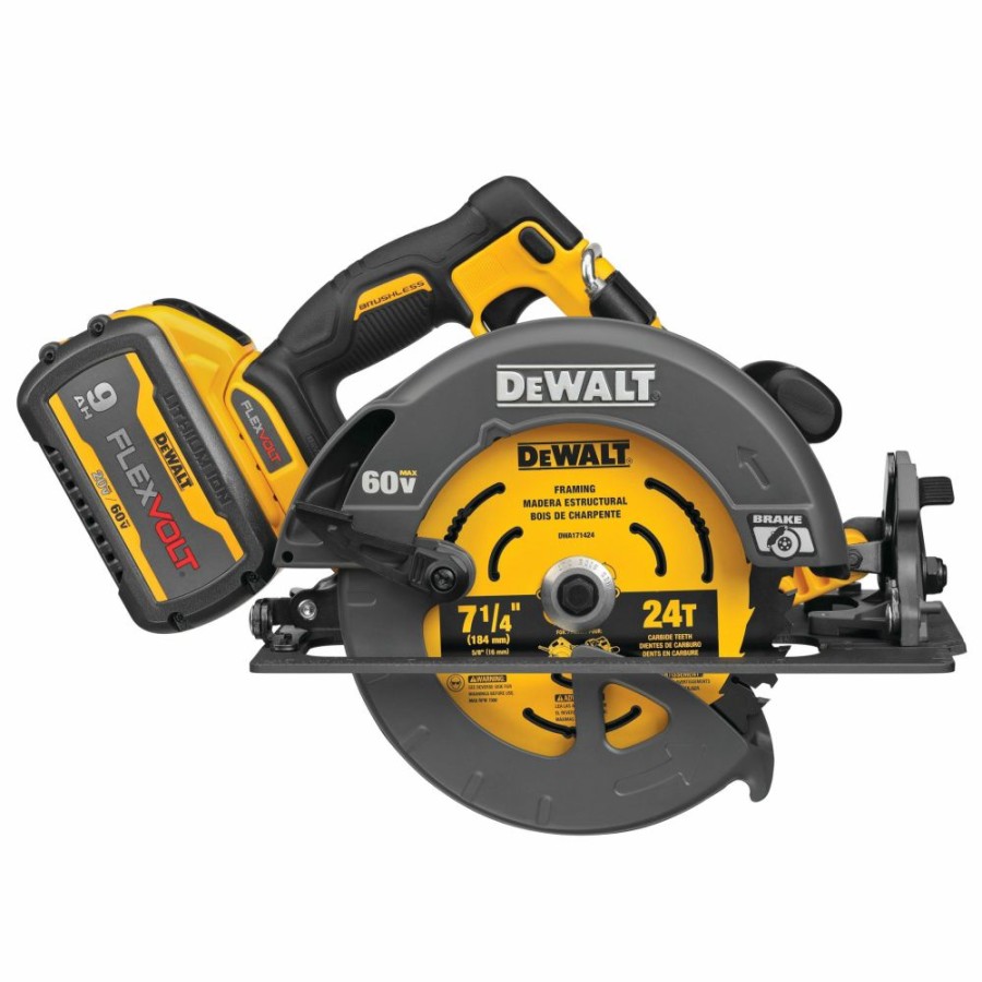 Cordless * | Dewalt Dcs578X1 Flexvolt 60V Max Brushless 7-1/4 Cordless Circular Saw Kit With Brake