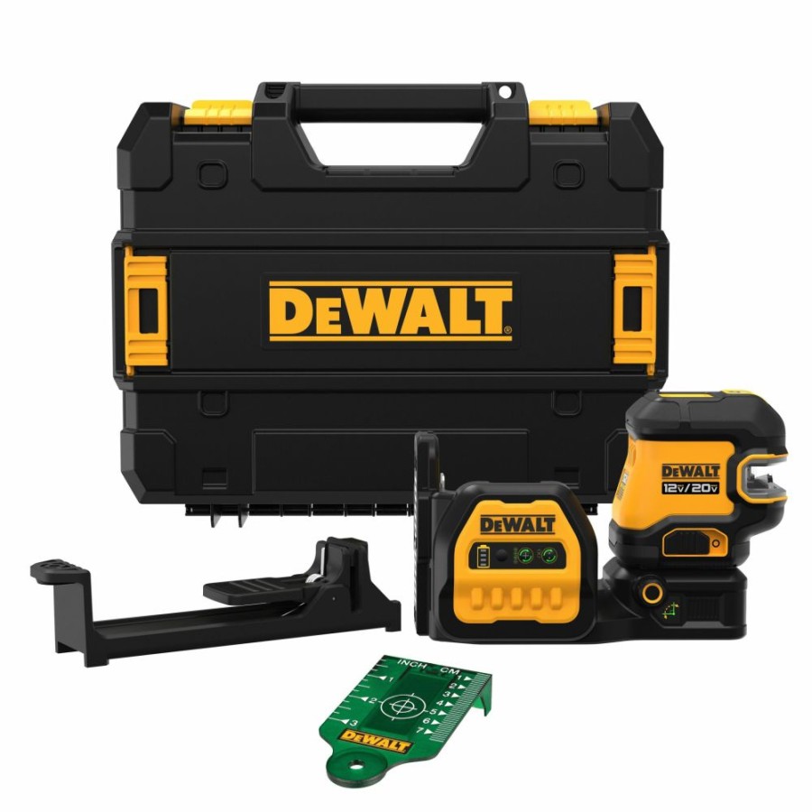 Cordless * | Dewalt Dcle34220Gb 12V / 20V Max Cross Line 2-Spot Combo Green Laser (Tool Only)