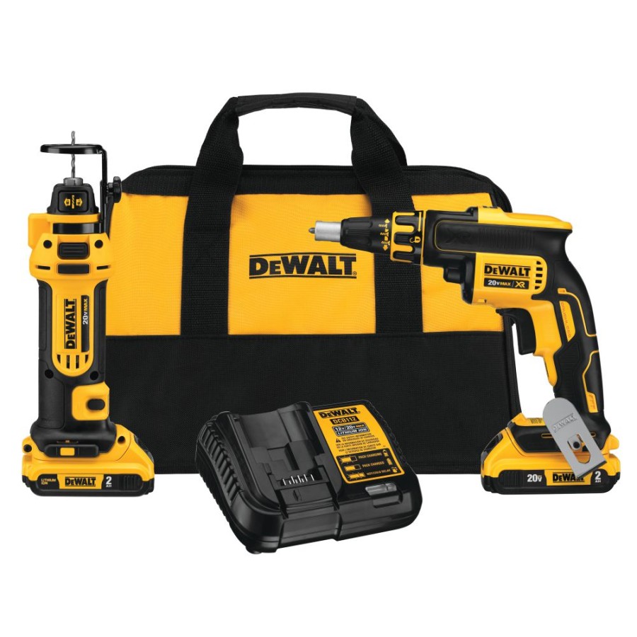 Cordless * | Dewalt Dck263D2 20V Max Li-Ion 2-Tool Compact Cordless Combo Kit