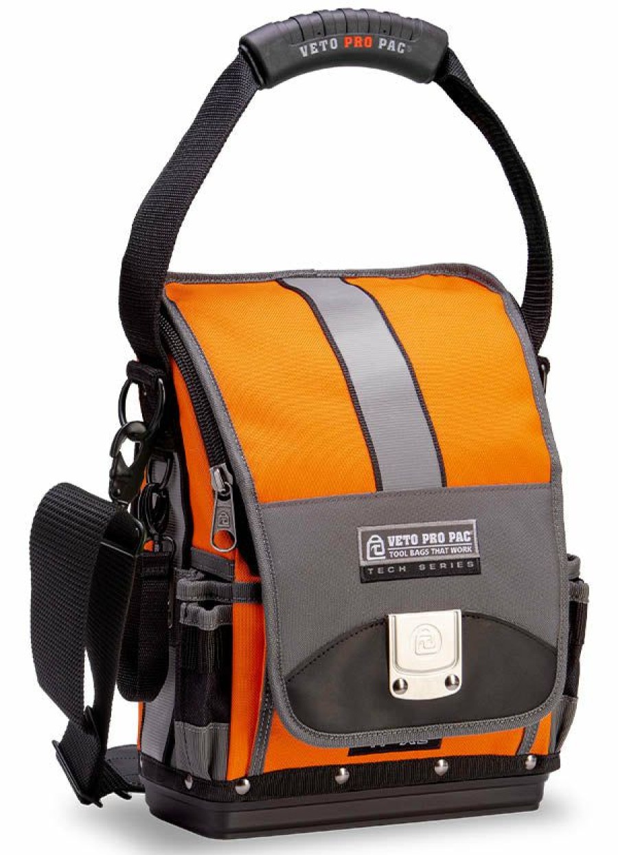 Work Gear * | Veto Pro Pac Tp-Xl Hi-Viz Orange Mid-Sized Tool Pouch