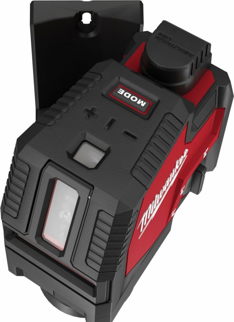 Cordless * | Milwaukee 3522-21 Usb Rechargeable Green Cross Line & Plumb Points Laser