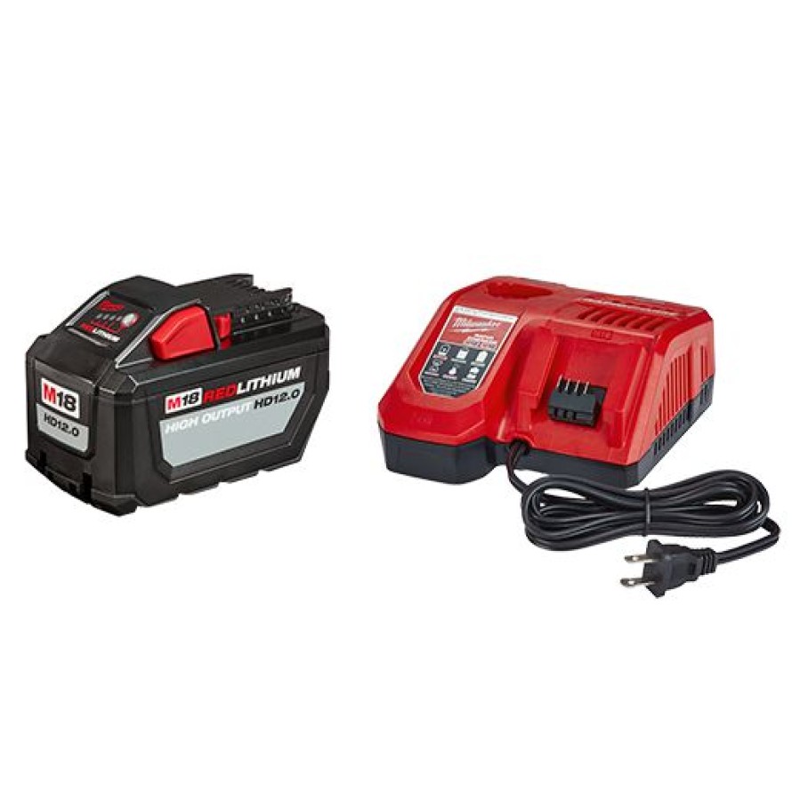 Cordless * | Milwaukee 48-59-1200 M18 Redlithium High Output Hd12.0 Battery Pack W/ Rapid Charger