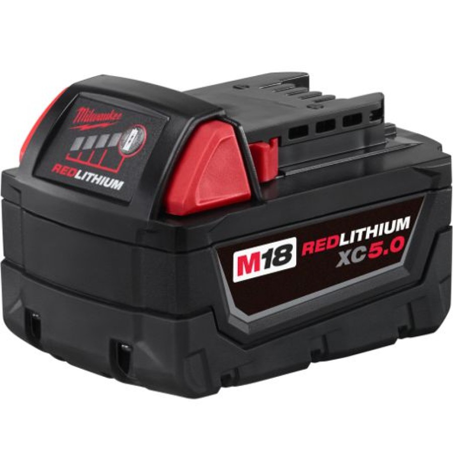 Cordless * | Milwaukee 48-11-1850 M18 Redlithium Xc5.0 Extended Capacity Battery Pack