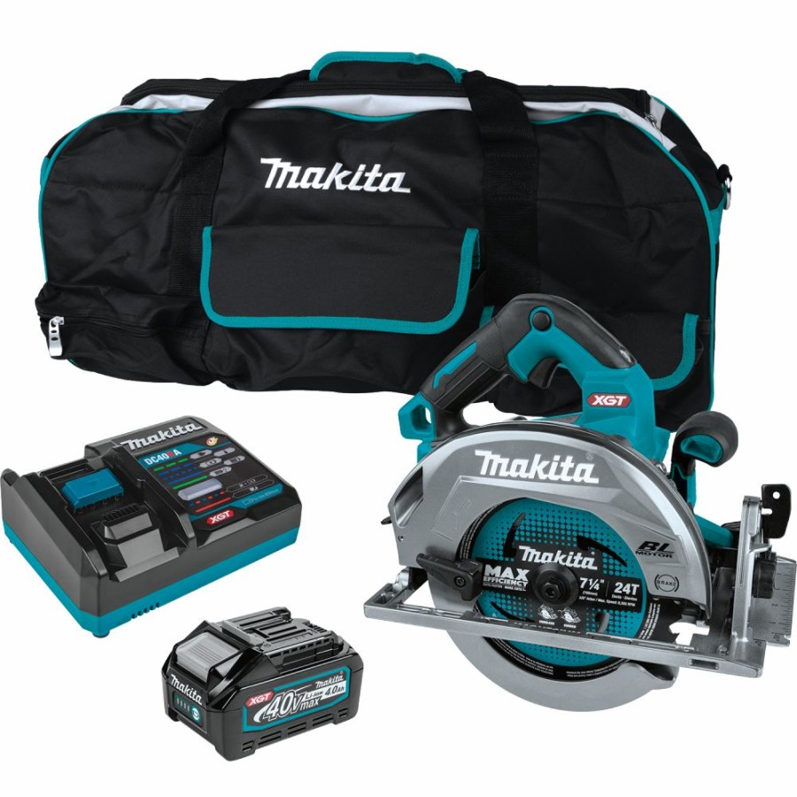 Cordless * | Makita Gsh01M1 40V Max Xgt Brushless Cordless 7-1/4 Circular Saw Kit