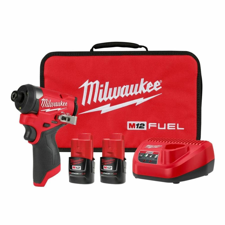 Cordless * | Milwaukee 3453-22 M12 Fuel 1/4 Hex Impact Driver Kit