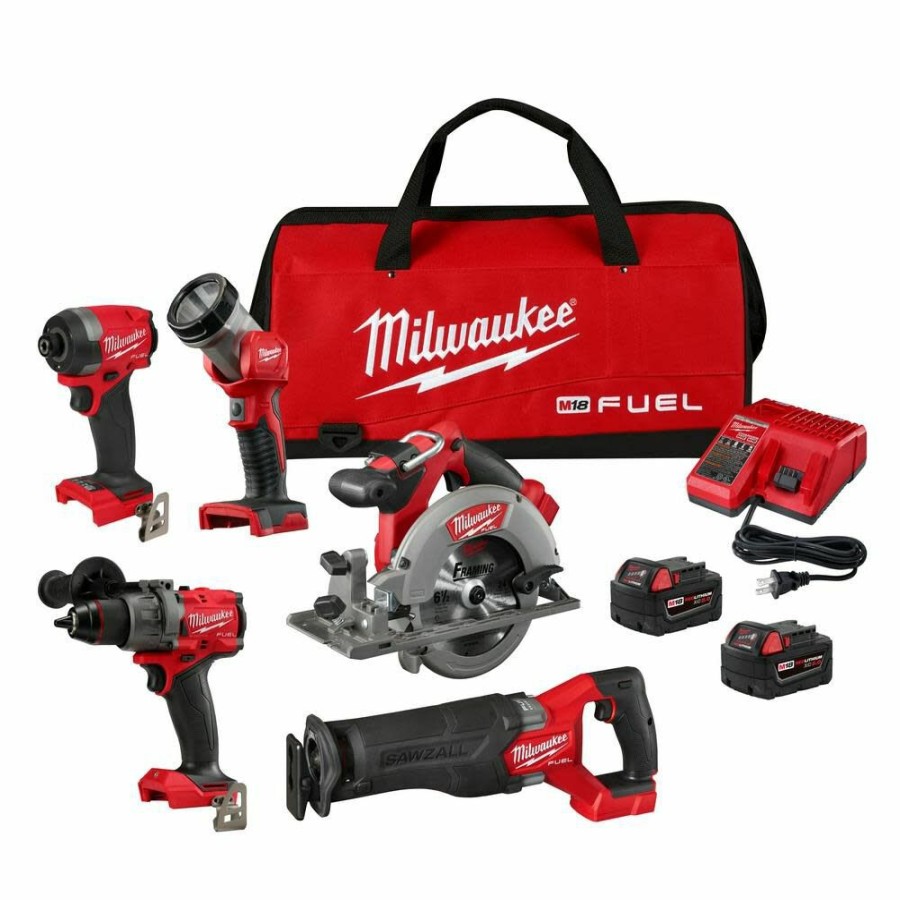 Cordless * | Milwaukee 3697-25 Fuel 5-Tool Combo Kit