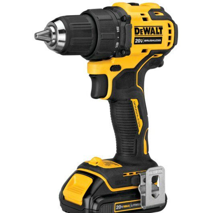 Cordless * | Dewalt Dcd708C2 Atomic 20V Max Brushless Compact 1/2 Drill/Driver Kit