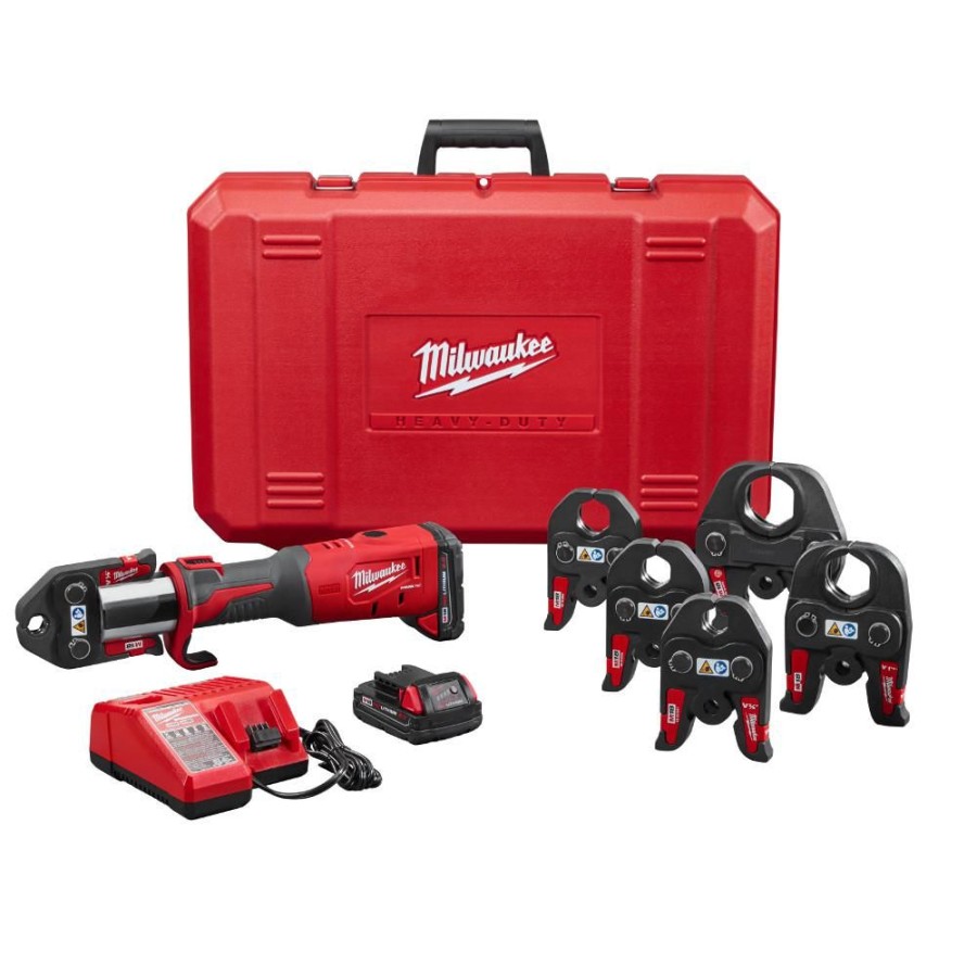 Cordless * | Milwaukee 2773-22 M18 Force Logic Press Tool Kit With 1/2 2 Jaws