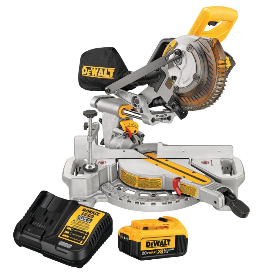 Cordless * | Dewalt Dcs361M1 Cordless Miter Saw