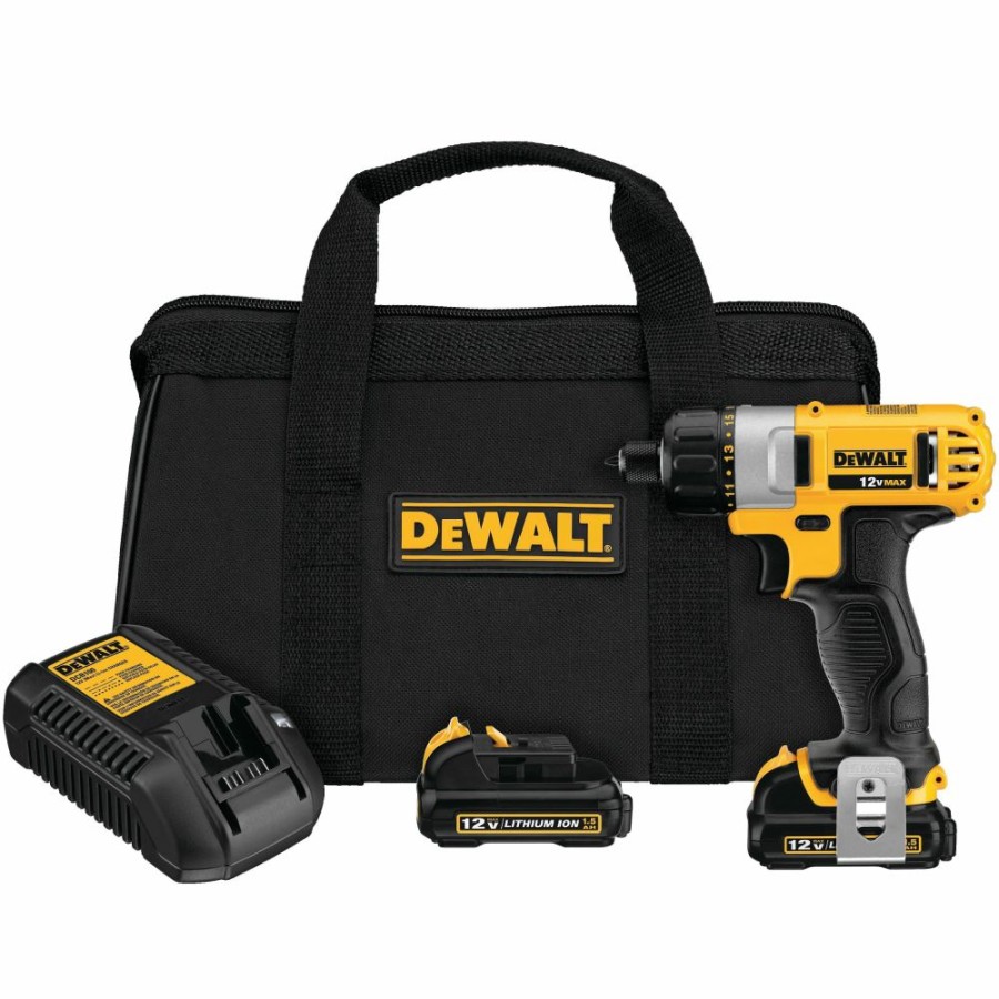 Cordless * | Dewalt Dcf610S2 12V Max 1/4 Screwdriver Kit