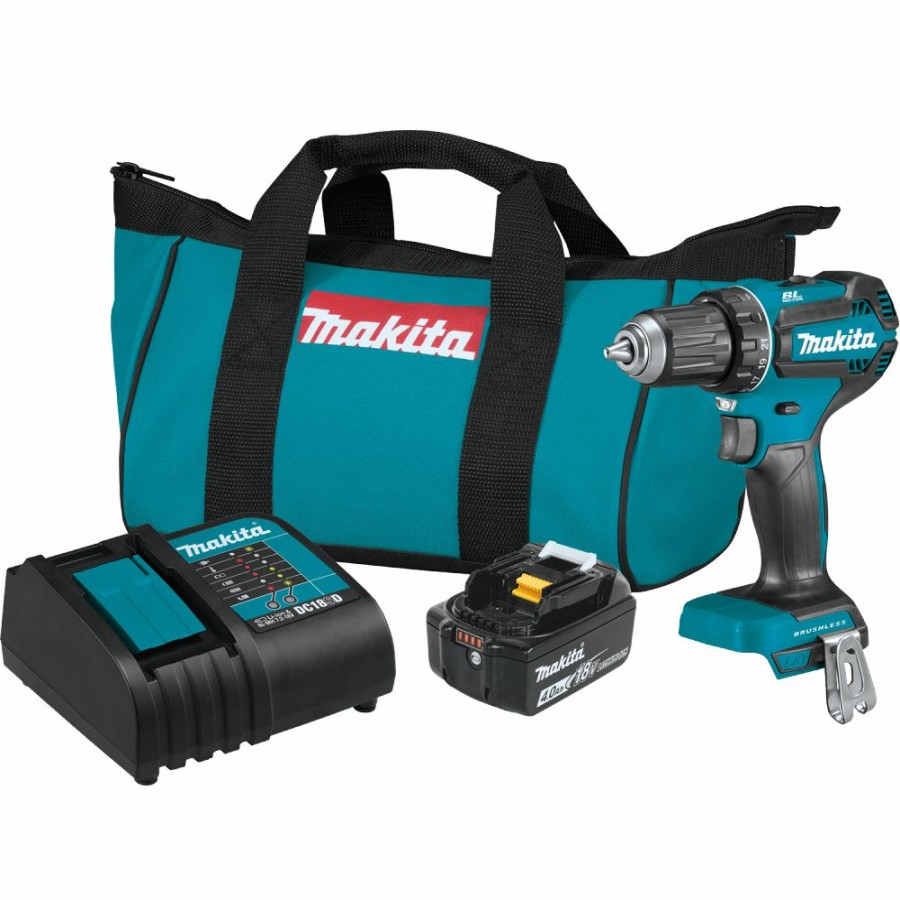 Cordless * | Makita Xfd13Sm1 18V Lxt Drill-Driver Kit