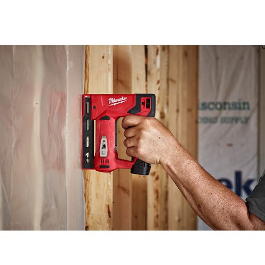 Cordless * | Milwaukee 2447-20 M12 3/8 Crown Stapler (Tool Only)