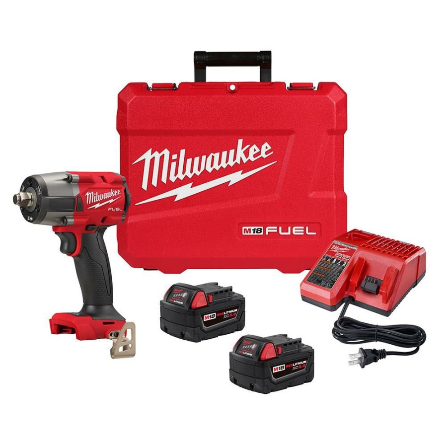 Cordless * | Milwaukee 2962-22 M18 Fuel 1/2 Mid-Torque Impact Wrench Kit