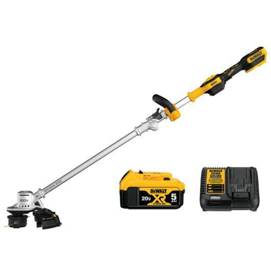 Cordless * | Dewalt Dcst922P1 14 Folding String Trimmer Kit