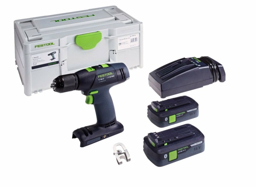 Cordless * | Festool 576754 T 18 E Easy Cordless Drill 4.0Ah Kit