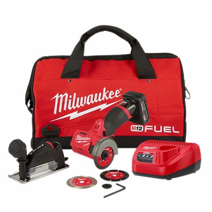 Cordless * | Milwaukee 2522-21Xc M12 Fuel 3 Compact Cut Off Tool Kit