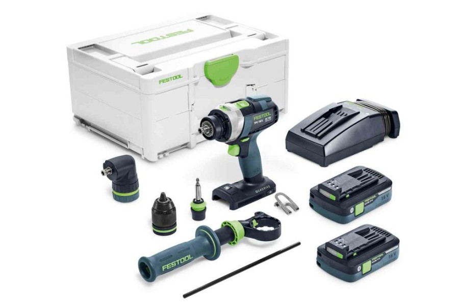 Cordless * | Festool 576778 Quadrive Tpc 18/4 Hpc 4.0 I-Set Cordless Drill Kit