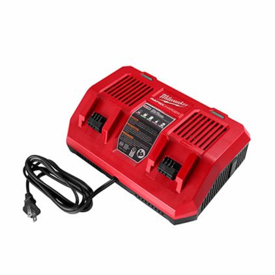 Cordless * | Milwaukee 48-59-1802 M18 Dual Bay Simultaneous Rapid Charger