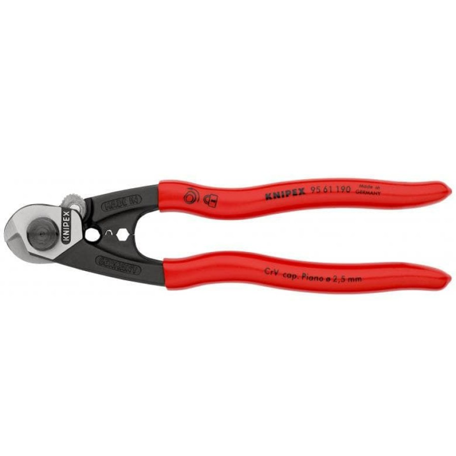 Cutting * | Knipex 9561190 Wire Rope Cutter