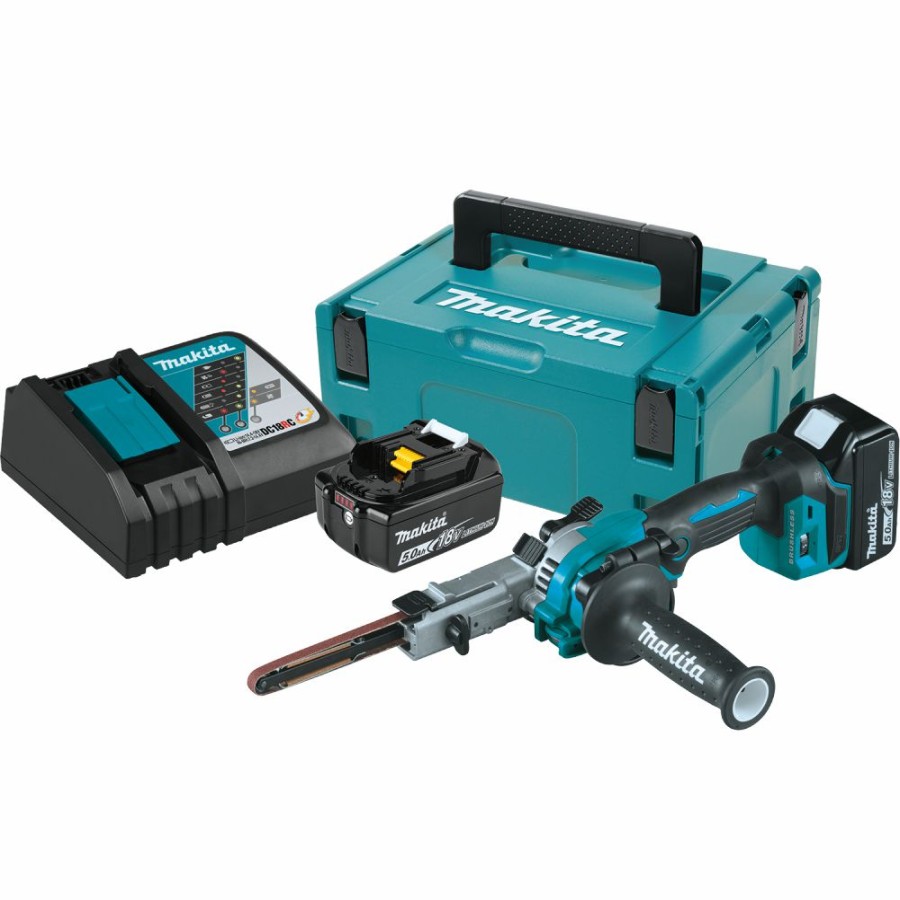 Cordless * | Makita Xsb01Tj 18V Lxt 3/8 X 21 Detail Belt Sander Kit