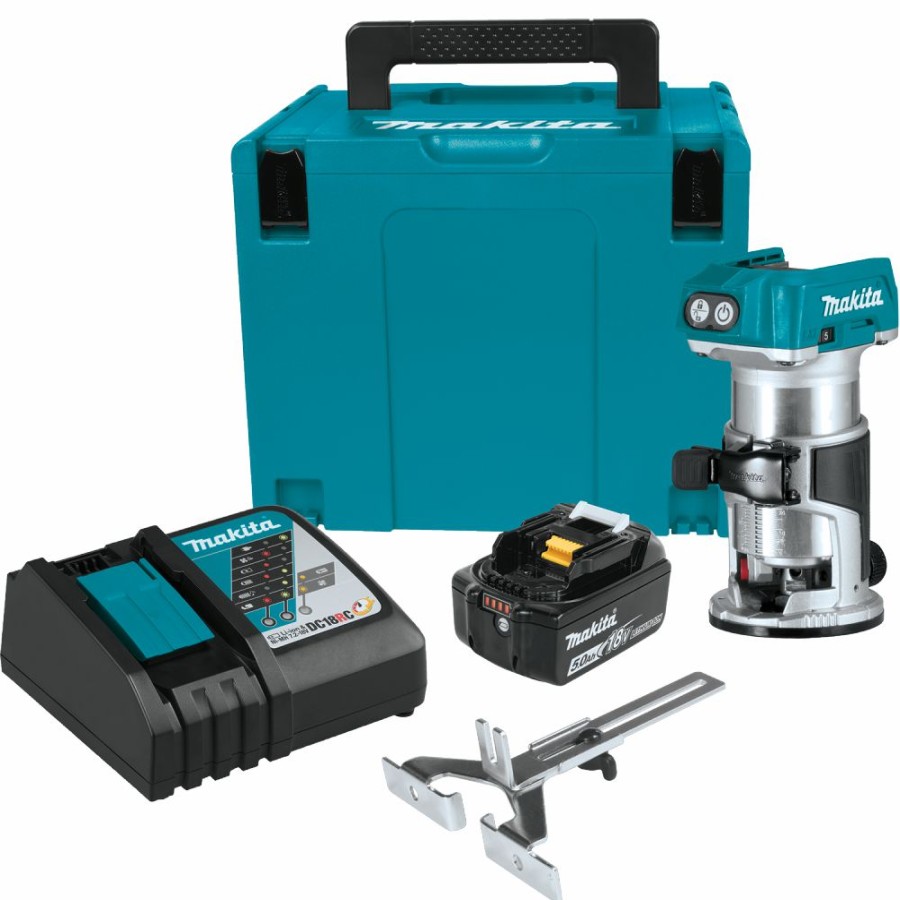 Cordless * | Makita Xtr01T8J 18V Lxt Compact Cordless Router Starter Kit