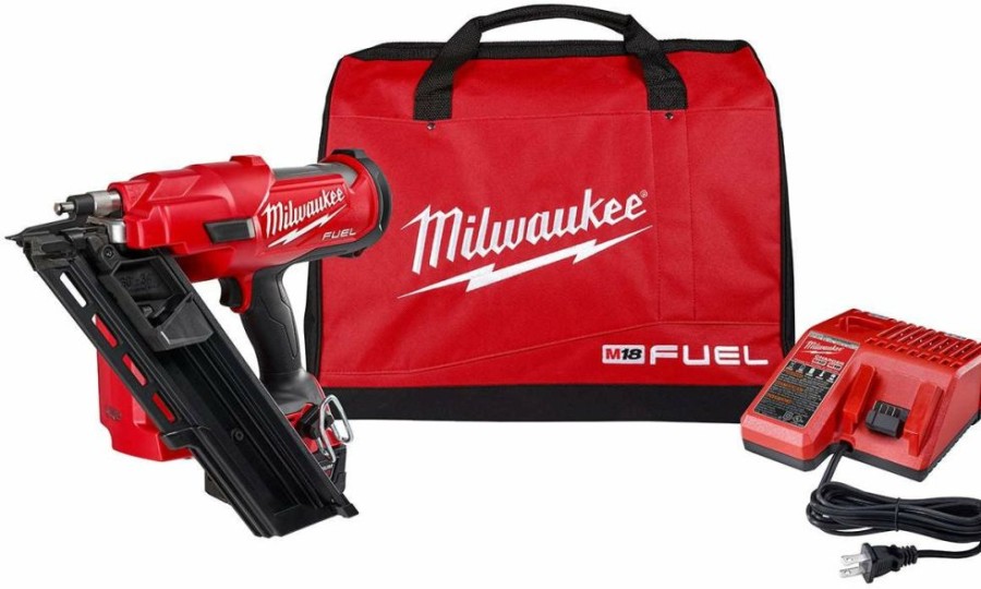 Cordless * | Milwaukee 2745-21 M18 Fuel 30 Degree Framing Nailer Kit