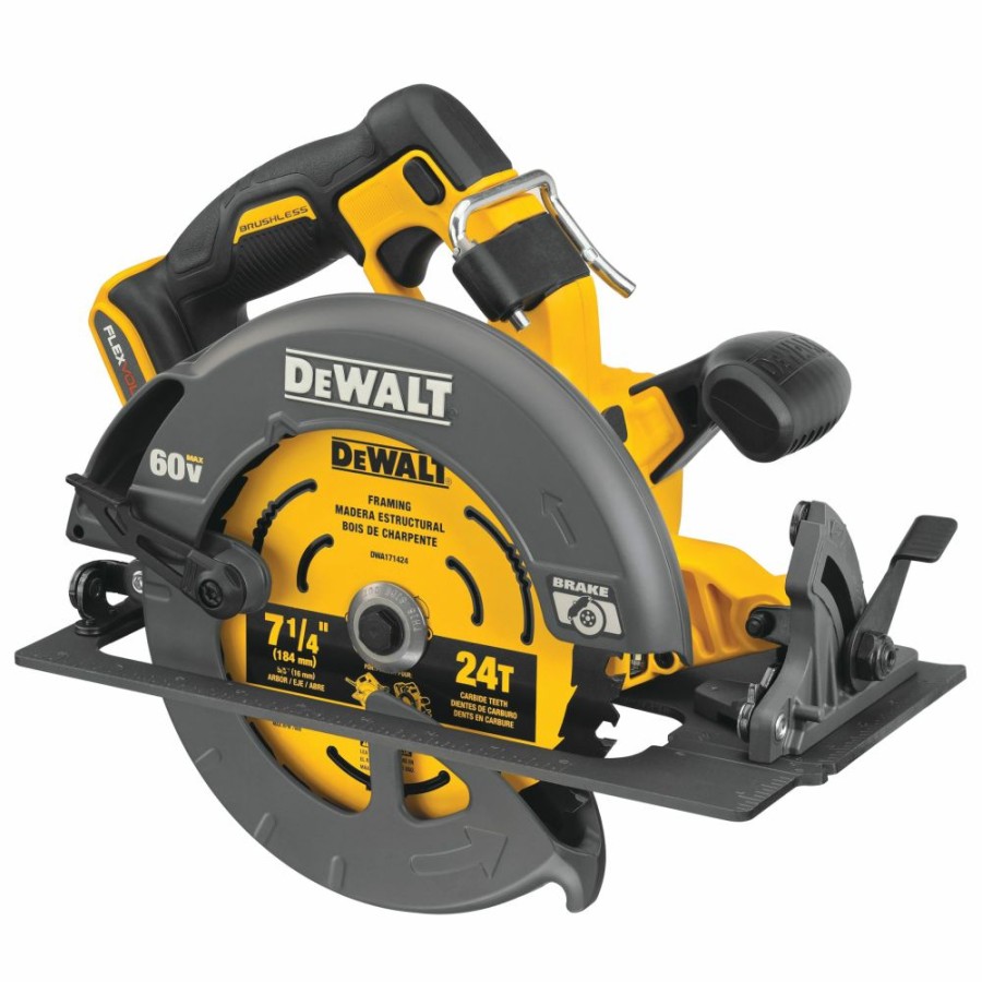 Cordless * | Dewalt Dcs578B Flexvolt 60V Max Brushless 7-1/4 Cordless Circular Saw With Brake (Tool Only)